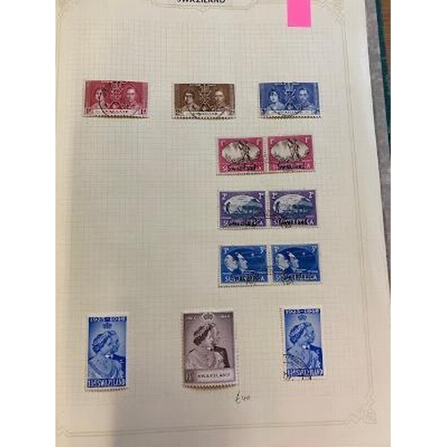 27 - Collns & mixed lots British Africa collln on leaves in Simplex album mainly KGVI clean m/u ranges ma... 