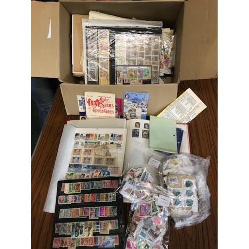 61 - Collections & mixed lots box with loose albums etc (1000s) (B)