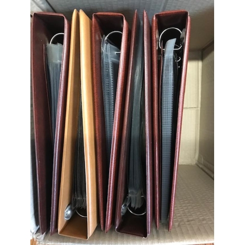 83 - Accessories 5 Royal Mail Presentation Pack albums 4 maroon one light brown (5) (B)