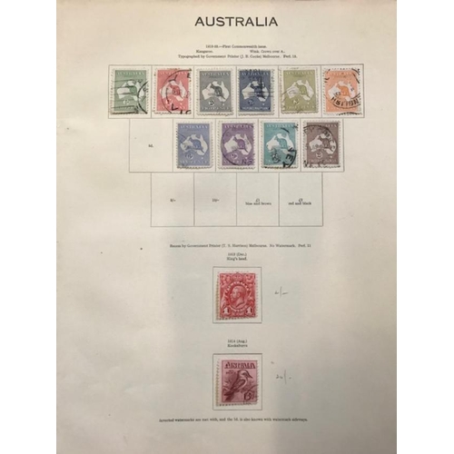 2 - Collections & mixed lots noted Australia KGV m & u vals to 5/-, 1937-8 10/- & £1m, 5/- Bridge cds, B... 