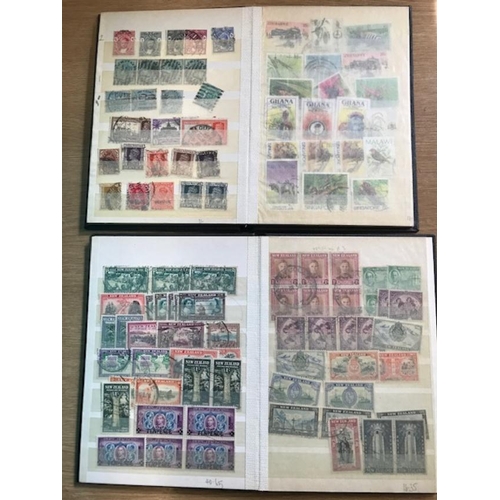 24 - Collections & Mixed Lots - British Commonwealth in 2 small stock-books in envelope contg BCW incl be... 