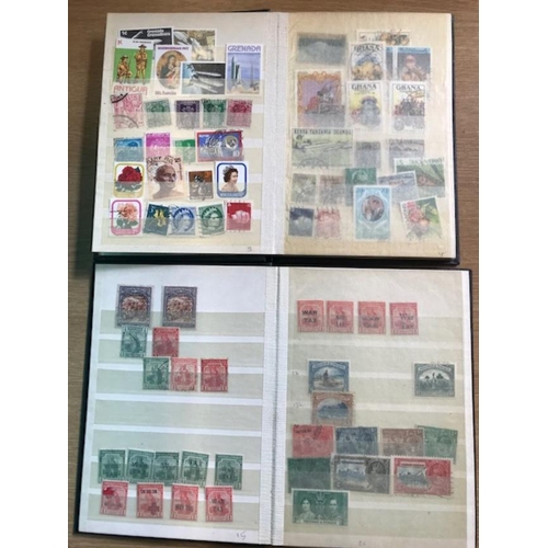 24 - Collections & Mixed Lots - British Commonwealth in 2 small stock-books in envelope contg BCW incl be... 