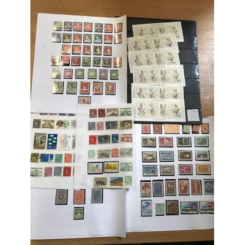 30 - Collections & Mixed Lots - Scandinavia excellent lot with some um on cards and on stock-book pages, ... 