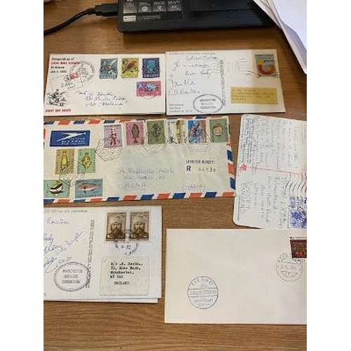 99 - Covers covers, stationery the odd postcard in small box we note better countries Palestine China ear... 