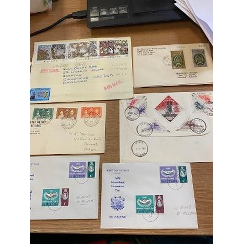 99 - Covers covers, stationery the odd postcard in small box we note better countries Palestine China ear... 