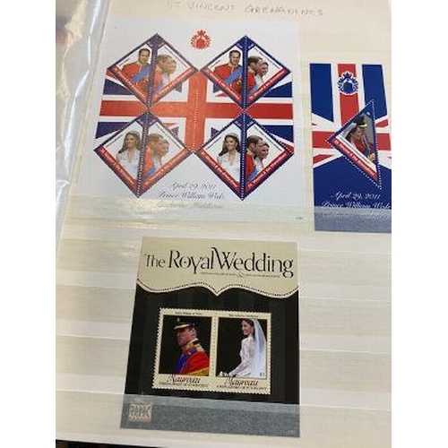 61 - Omnibus Issues - Royalty un-mint, including 1991 Diana m/sheets (32), 2010 Royal Engagement (14), 20... 