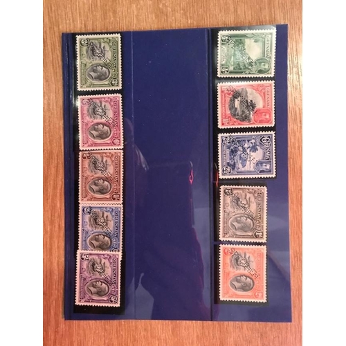 250 - Grenada 1934-6 set of 10 Specimen SG135-144s u/m photo (10) (S)