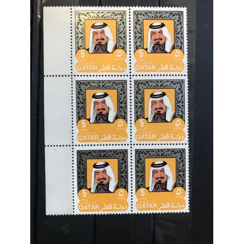 397 - Qatar 1977 5R u/m block of 6 SG 629.  (6)  (S)