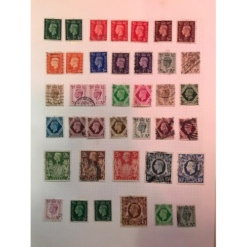 574 - GB Colections from 1d reds, surface printed vals to 2/6, KEVII,  KGV vals to 10/-(2) later to 1970s ... 