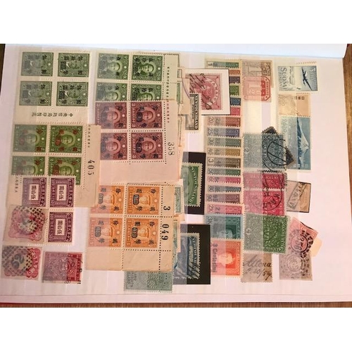 20 - Collections & mixed lots s/bk very diverse we note China, Cinderellas, Norway 1947 in blocks of 4, S... 