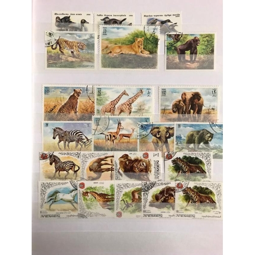 57 - Collections and mixed lots interleaved stock book fine condition World stamps many difficult countri... 