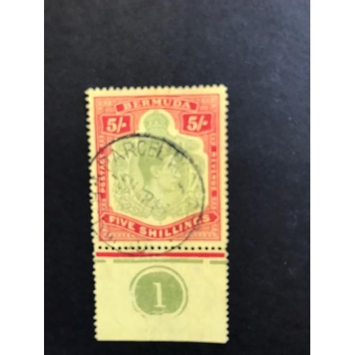 209 - 1938-53 5/- broken top right scroll fine used with control SG 118BD (1) (S)