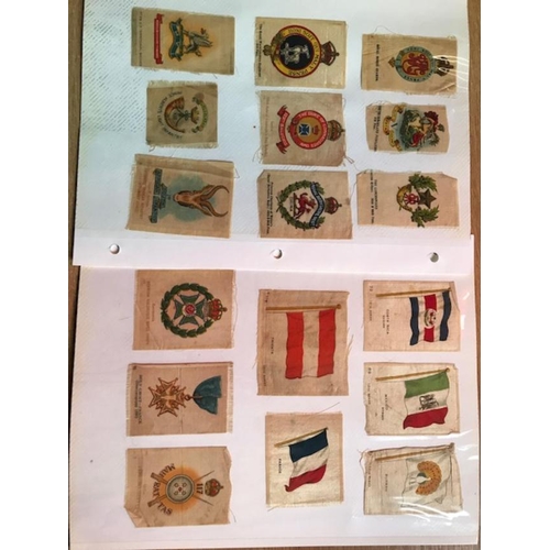 142 - Cigarette Cards Folder with mainly silk types.  (100s)  (A).