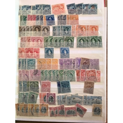 50 - Collections & Mixed Lots - Stock-book of early to middle Central America.  (100s)  (A).