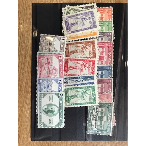 20 - Middle East Iraq and Jordan noted better Dubai miniature sheets (MS93a two sets) generally useful po... 