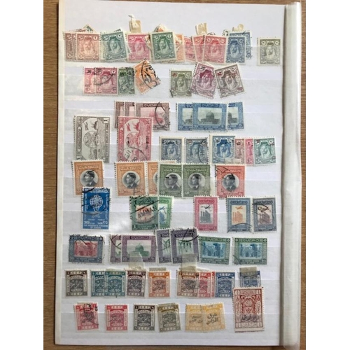 20 - Middle East Iraq and Jordan noted better Dubai miniature sheets (MS93a two sets) generally useful po... 