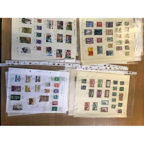 27 - Collections & mixed lots box of album pages (71) World & Commonwealth in slip sleeves PTSA £318 (B)