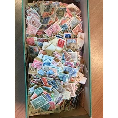 54 - Collections & Mixed Lots - Shoebox of mainly pre 1950 World, off paper.  (1000s)  (B)