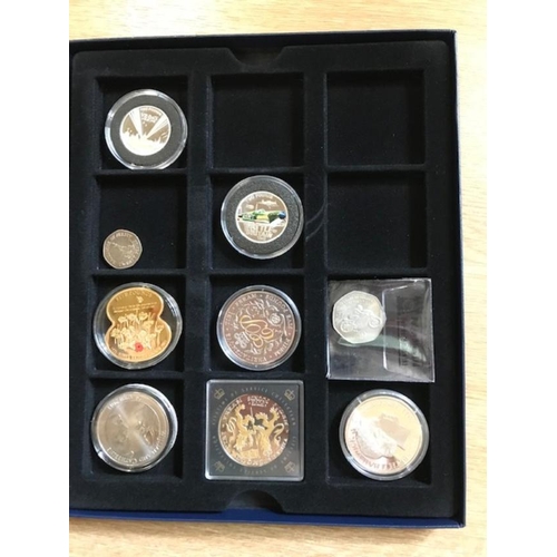 100 - Coins Crowns etc GB, Channel Is & IOM Face £83+ also 2012 GB proof set (qty) (B)