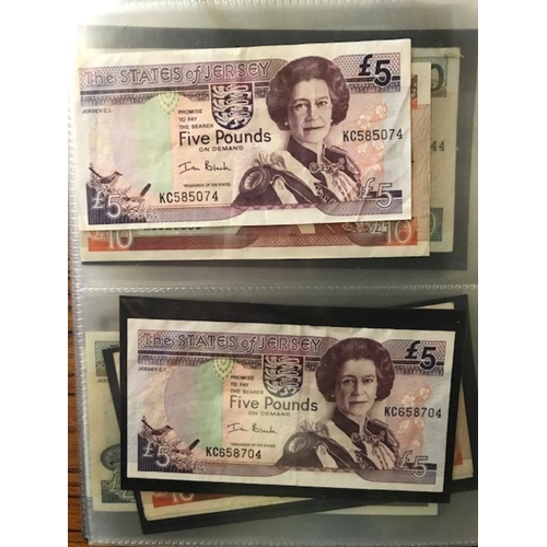 115 - Banknotes - Jersey range vals to £50 incl. Occupation 6d (2) & 1/-  Face £228.  (A)