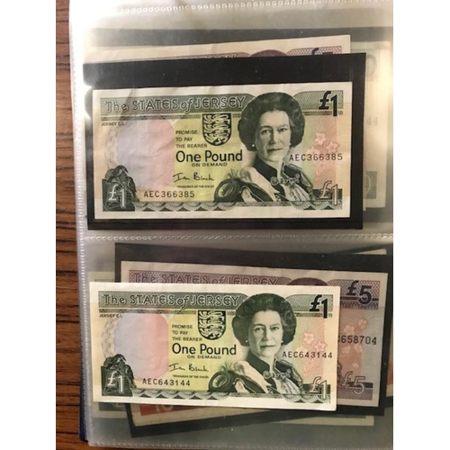 115 - Banknotes - Jersey range vals to £50 incl. Occupation 6d (2) & 1/-  Face £228.  (A)