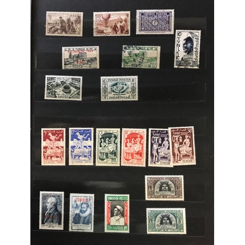 183 - French Colonies - Tunisia range of u/m Charities etc. 1920s-1950s & a few more modern M/S. Unusual. ... 