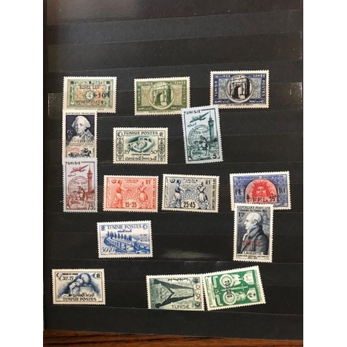 183 - French Colonies - Tunisia range of u/m Charities etc. 1920s-1950s & a few more modern M/S. Unusual. ... 