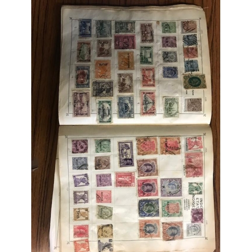 8 - Collections & Mixed Lots - Large box stuffed with stamps to sort, noted  Vintage Triumph album.  (10... 