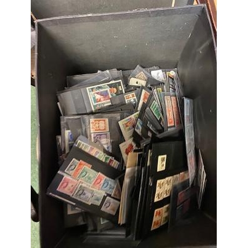 15 - Box of World on 100s of stock cards huge qty (1000s) (B)