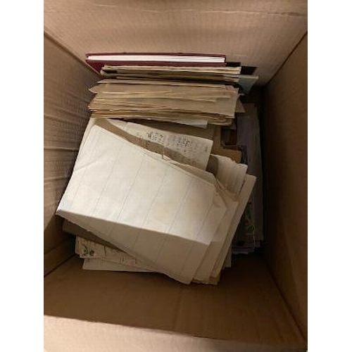 17 - Collections & Mixed Lots - Large box with various, incl. many 1930s Club books & Approval sheets.   ... 