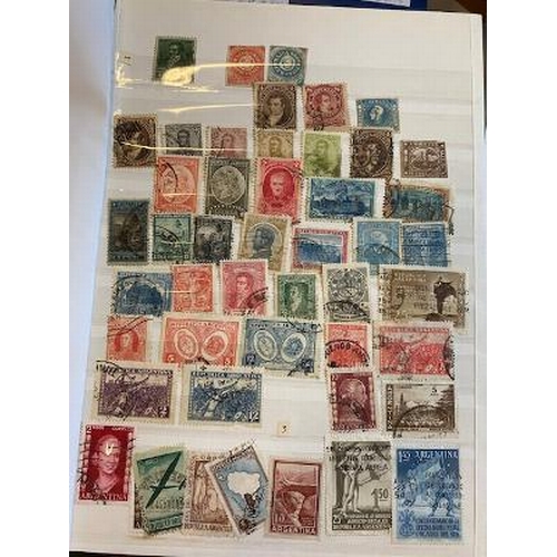 19 - Collections & Mixed Lots - Latin America blue 24 sided stock-book with good range of mint & used, al... 