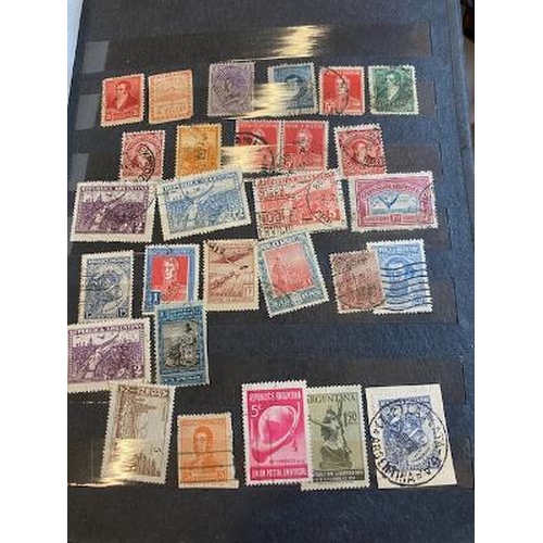 24 - Collections & Mixed Lots - Latin America in 32 sided stock-book with good range of mint & used, all ... 