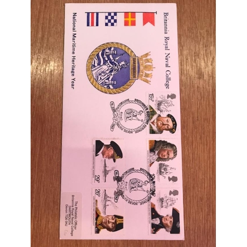 561 - GB First Day Covers - 1982 Maritime Britannia Naval College official.  (1)  (S)