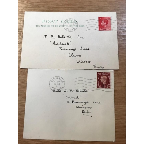 563 - GB First Day Covers - 1936 1d KEVIII & 1937 KGVI 1 1/2d both on neat plain FDC's Windsor Machine Can... 