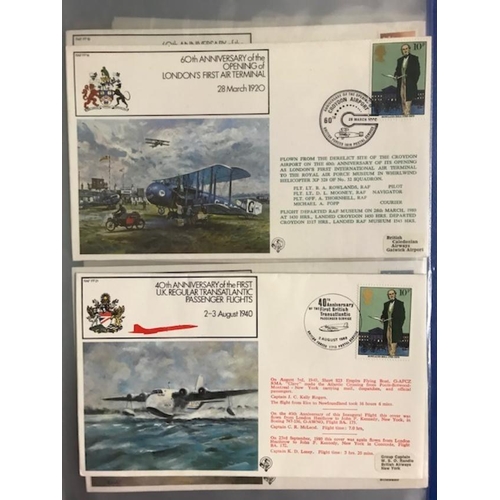 580 - Commemorative Covers - RAF Museum, a few signed.  (100+)  (A)