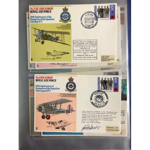 580 - Commemorative Covers - RAF Museum, a few signed.  (100+)  (A)