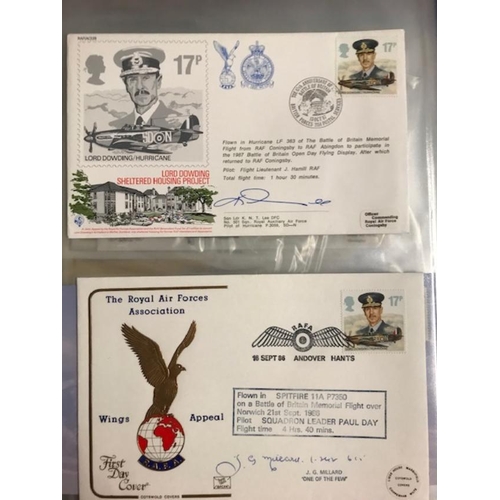 580 - Commemorative Covers - RAF Museum, a few signed.  (100+)  (A)