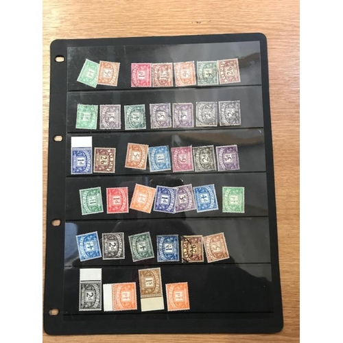 586 - GB Postage Dues - M&U range, some u/m, most appear to be Pre 1955.  (38)  (E).