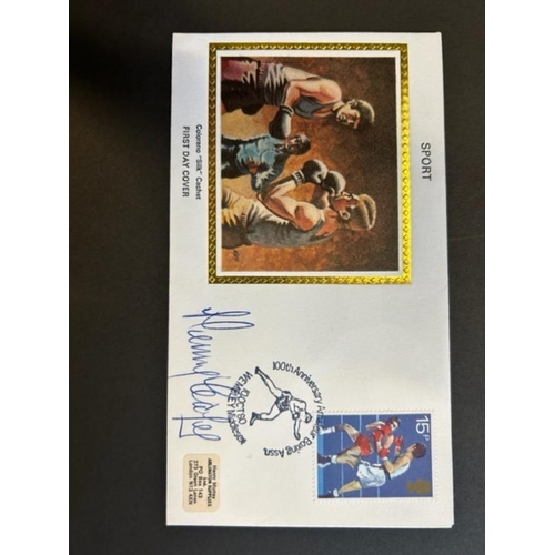 573 - GB First Day Covers - 1980 single Colorano silk 15p Boxing signed Henry Cooper.  (1)  (S)