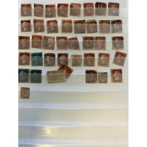 600 - GB Collections & Mixed Lots - 1d red & other line engraved perfins.  (89)  (E)