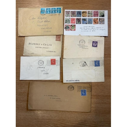 601 - GB Collections & Mixed Lots - Perfins QV-QE.  (1800 approx)  (E)