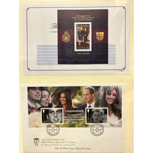 71 - Omnibus Issues - 2011 Royal Wedding - Catherine & William , stamps & covers incl Isle of Man pack.  ... 