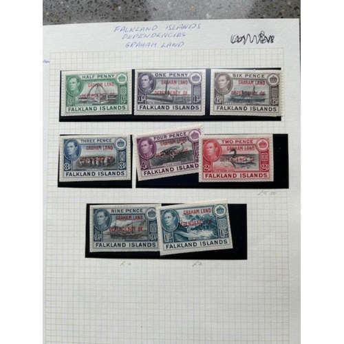 223 - Falkland Island Dependencies 1944-5 set of 32 mint. (32) (E)