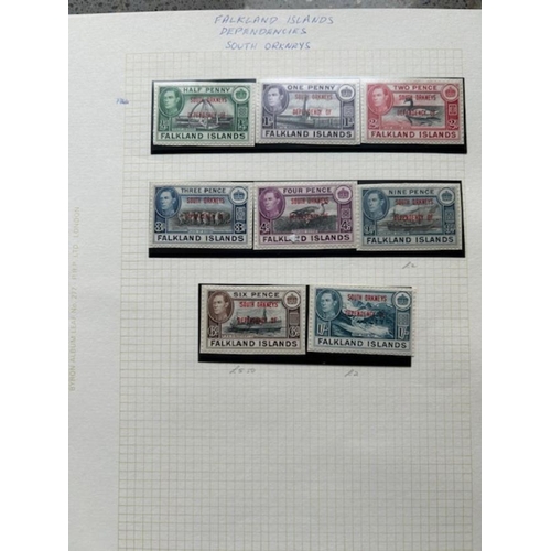 223 - Falkland Island Dependencies 1944-5 set of 32 mint. (32) (E)