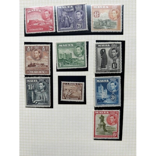 335 - Malta - QV-1950s mainly used noted 1930 2/6 & 3/- used. (79) (E)