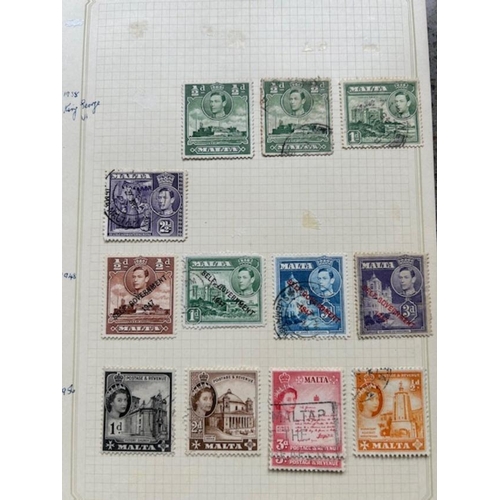 335 - Malta - QV-1950s mainly used noted 1930 2/6 & 3/- used. (79) (E)