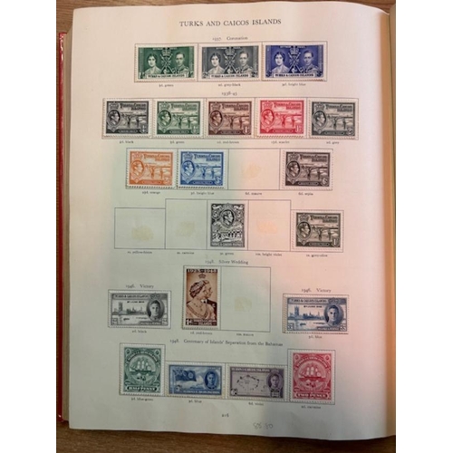 9 - Collections & Mixed Lots - Red SG KGVI Crown Album of mint, much useful & needs building up. (100s) ... 