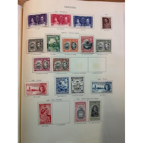 9 - Collections & Mixed Lots - Red SG KGVI Crown Album of mint, much useful & needs building up. (100s) ... 