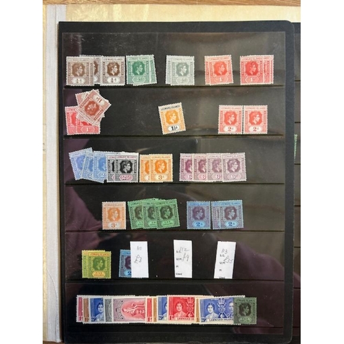 30 - Collections Leewards & Malaya etc in s/bk mainly early to middle (100s) (A)