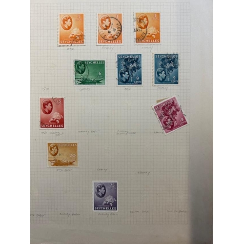 39 - Mixed lots Seychelles & Turks all periods in s/bk (100s) (A)